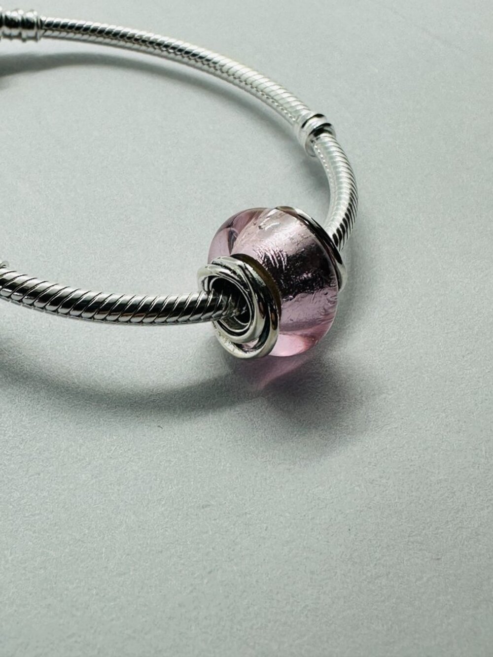 Authentic Pandora Encircled Pink Murano Glass Charm 793241C00 - Picture 4 of 9